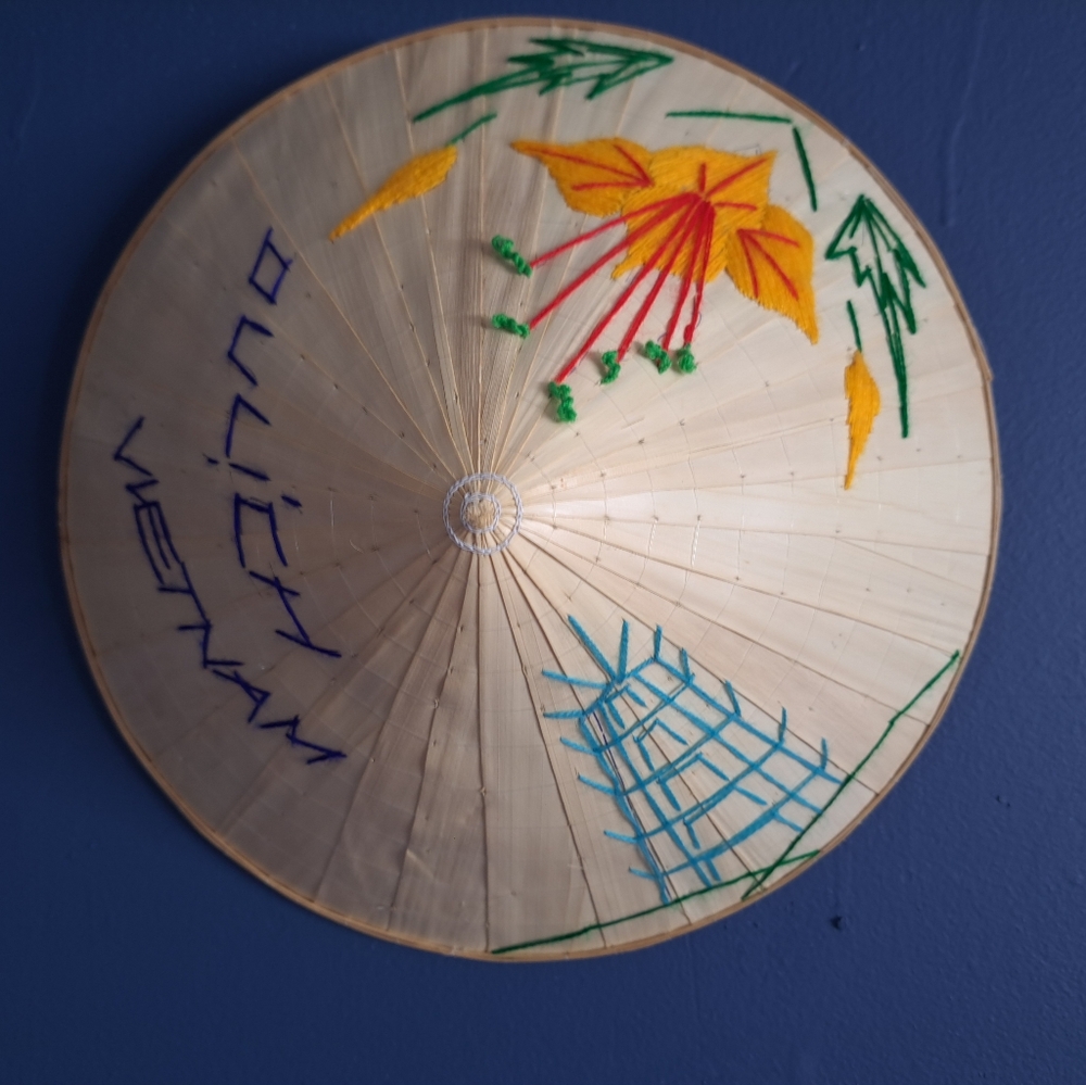 Vietnamese Embroidered Conical Hat